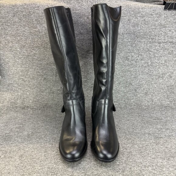 ✅ROSE PETALS by Walking Cradles Chelsea Boots Women's 9.5M Black Leather Riding - Picture 6 of 12